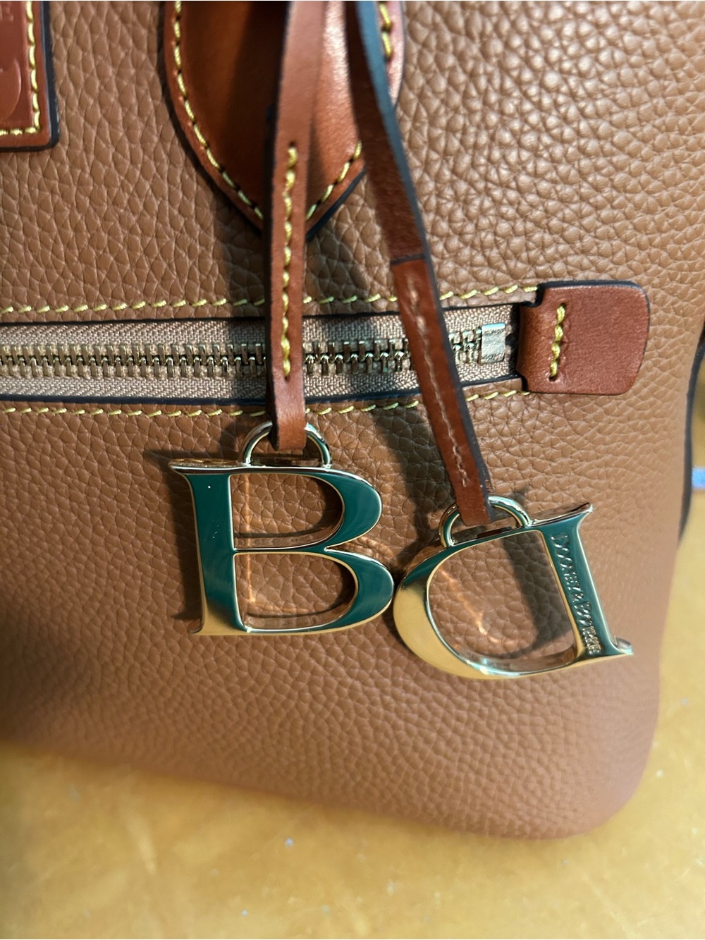 Dooney & Bourke Domed Satchel in Pebbled Leather - Picture 13 of 14